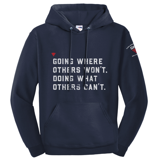 Going Where Others Won't Hoodie